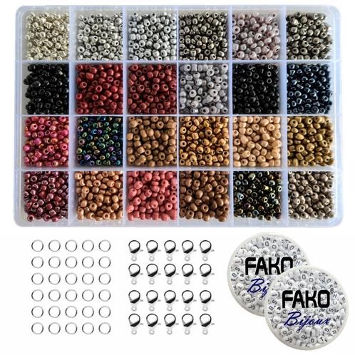 Fako Bijoux® - DIY Kralen Set - Glas Zaad Kralen - Glaszaad, Hobby en Vrije tijd, Kralen en Sieraden maken, Verzenden