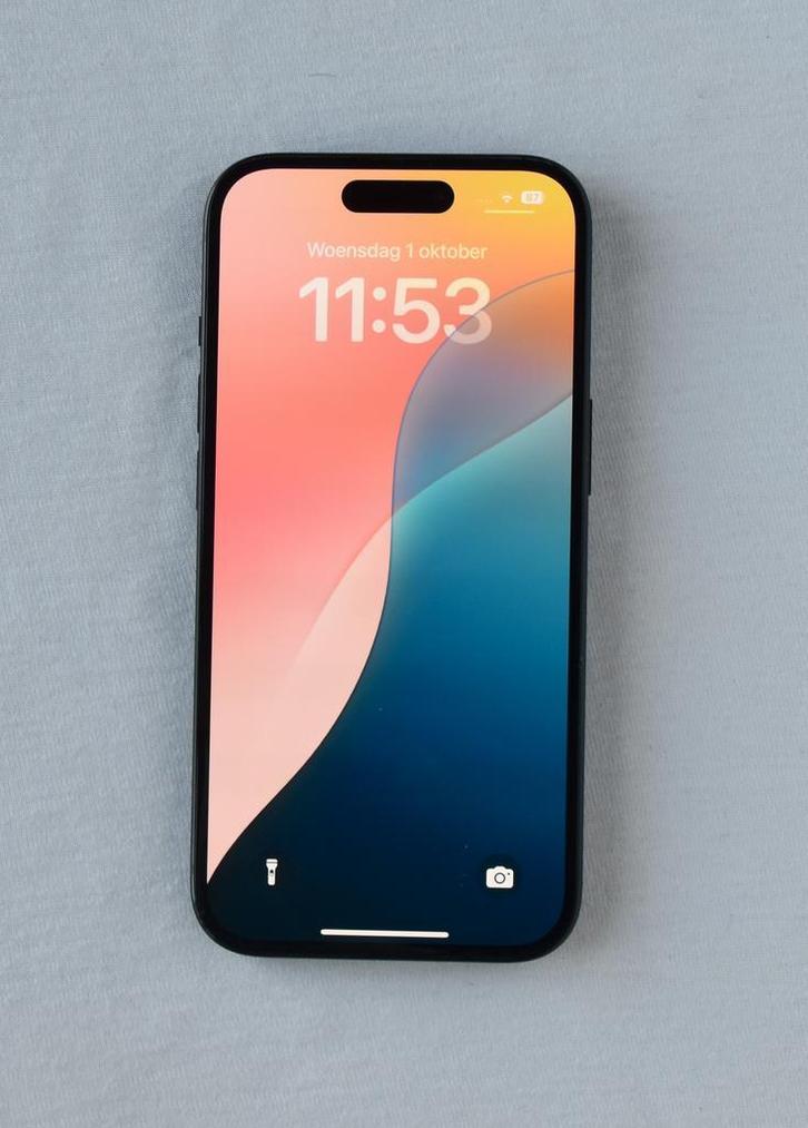 iPhone 15 128GB Zwart: perfecte staat, batterij 100%, Telecommunicatie, Mobiele telefoons | Apple iPhone, Zonder abonnement, 128 GB
