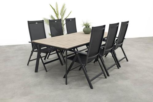 Hartman Napoli/Vigo 230 cm. verstelbare tuinset 7-delig, Tuin en Terras, Tuinsets en Loungesets, Tuinset, Nieuw, Overige materialen