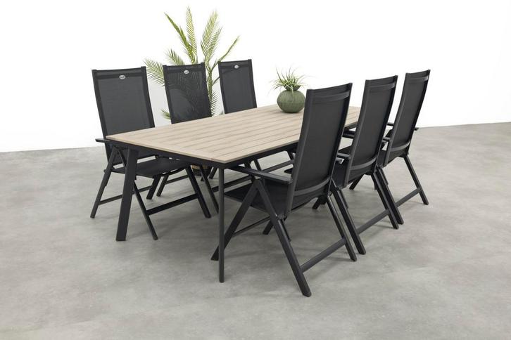 Hartman Napoli/Vigo 230 cm. verstelbare tuinset 7-delig, Tuin en Terras, Tuinsets en Loungesets, Tuinset, Nieuw, Overige materialen