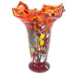 Imperio Rossi - Vaas -  Barena rood Murano-glas  - Glas, Antiek en Kunst, Antiek | Glas en Kristal