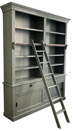 Boekenkast Engels groen met trap Emst 200 x 240cm, Huis en Inrichting, Ophalen of Verzenden, Nieuw