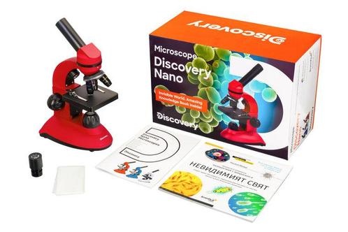 Discovery Nano Rood opzicht en doorzicht microscoop 40-400x, Audio, Tv en Foto, Optische apparatuur | Microscopen, Biologische microscoop
