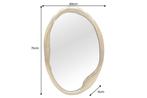 Ovale wandspiegel ABSTRACT 70cm goud metaal handgemaakt -, Huis en Inrichting, Ophalen of Verzenden, Nieuw