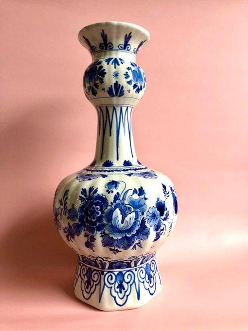 De Porceleyne Fles, Delft - Balustervaas - Aardewerk, Antiek en Kunst, Antiek | Glas en Kristal