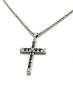 Ketting met hanger - 18 karaat Witgoud - 2.05ct. tw. Diamant