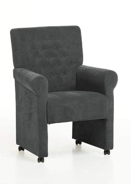 Eetkamerstoel Epe - eetkamerstoelen - Grijs, Huis en Inrichting, Stoelen, Grijs, Nieuw, Stof