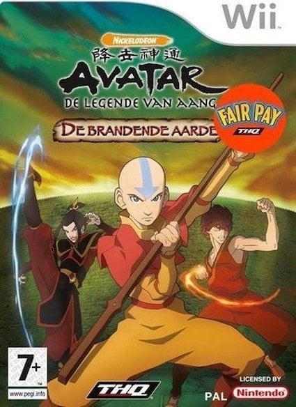 Avatar de Legende van Aang de Brandende Aarde (Wii Games), Spelcomputers en Games, Games | Nintendo Wii, Zo goed als nieuw, Ophalen of Verzenden