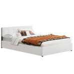 Gestoffeerd Bed Marbella - 140 x 200 cm - Wit - Bedlade, Huis en Inrichting, Slaapkamer | Bedden, Verzenden, Nieuw