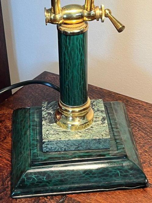 Tafellamp - Messing, marmer, Antiek en Kunst, Curiosa en Brocante