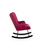 Aemely® Schommelstoel Steerne - Bordeaux Rood Velvet, Zwar, Ophalen of Verzenden, Nieuw, Stoel(en)