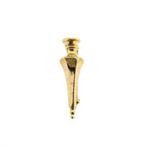 Vintage gouden broche van een breinaalddop (vintage broche), Sieraden, Tassen en Uiterlijk, Broches, Ophalen of Verzenden, Gebruikt