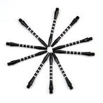 10x Medium Aluminium Dart Shaft Zwart 48mm, Verzamelen, Verzenden, Nieuw