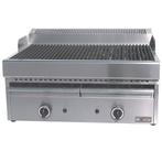 Stoomgrill | Gas | Dubbel met gietijzer | 770x630mm, Verzenden, Nieuw in verpakking