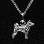 Zilveren Akita inu ketting hanger - klein, Verzenden, Nieuw