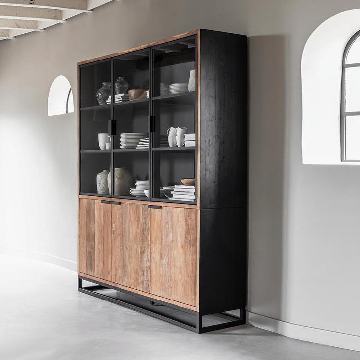 *WOONWINKEL* DTP Home Cosmo Vitrinekast No.2 Medium, Huis en Inrichting, Kasten | Wandmeubels, Nieuw, Verzenden