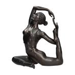 Beeldje - Ballerina art - yoga - Brons