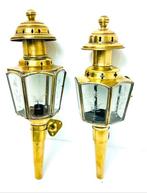 Wandkandelaar - Messing, Glas - Applicaties Lanterne Fiacre