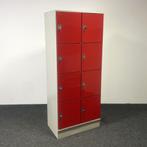 Rode Lockerkast - 8-deurs | 194,5 x 79 x 50 cm (b), Huis en Inrichting, Kasten | Overige, Ophalen of Verzenden, Gebruikt