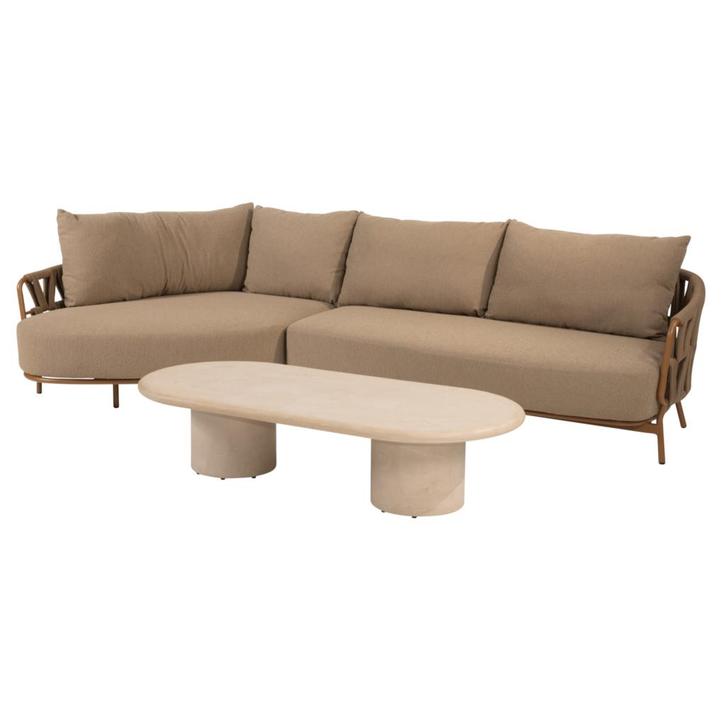 Hampton Biarritz chaise longue loungeset 3 delig mortex, Tuin en Terras, Tuinsets en Loungesets, Nieuw, Ophalen of Verzenden