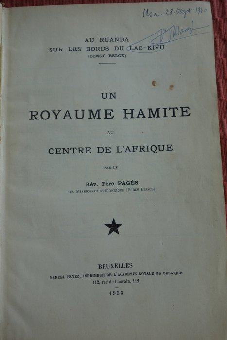 Rev. Père Pagès - Un Royaume Hamite au Centre de lAfrique, Antiek en Kunst, Antiek | Boeken en Bijbels