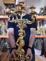 Kandelaber (2) - Verguld brons - Vuurvergulde kandelaars, Antiek en Kunst, Antiek | Klokken