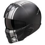 Scorpion Exo-Combat II Lord Mat Zwart Zilver Jethelm, XS, Jethelm, Nieuw met kaartje, Overige merken