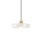 Retro hanglamp goud met beige glas - Jina, Huis en Inrichting, Lampen | Hanglampen, Nieuw, Glas, Retro, 75 cm of meer