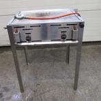 RVS Grill, Barbecue met 2 branders, 75cm, propaan/butaan, Gebruikt