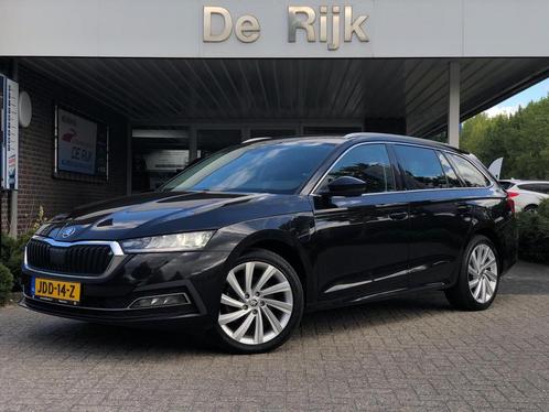 Zakelijke Lease |  Škoda Octavia Combi 1.4 TSI iV PHEV Sport, Auto's, Skoda, Onderhoudsboekje, Lease, Zwart, Automaat, Stationwagon