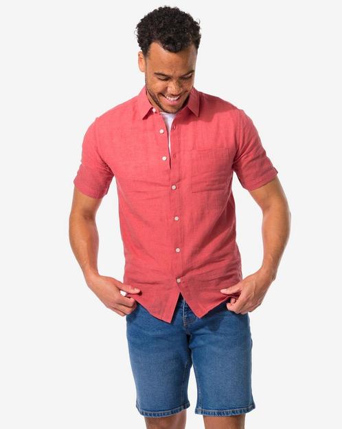 HEMA Herenoverhemd Andrea rood van €29.99 voor €14.99 sale, Kleding | Heren, Overige Herenkleding, Nieuw, Verzenden