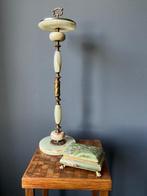 Sigarettendoos en Asbak - Asbak (2) - Onyx, Messing, Metaal, Antiek en Kunst, Curiosa en Brocante