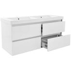 Wiesbaden Vision Wastafel Dubbel - met 2 Kraangaten -, Ophalen of Verzenden, Nieuw