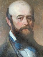 École européenne (XIX) - Portrait de noble, Antiek en Kunst, Kunst | Schilderijen | Klassiek