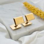 Gouden manchetknopen (mannen sieraad, manchetknoop), Sieraden, Tassen en Uiterlijk, Antieke sieraden, Ophalen of Verzenden, Goud