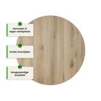 Houten salontafel - 4cm dik eiken - Rond, Verzenden, Nieuw