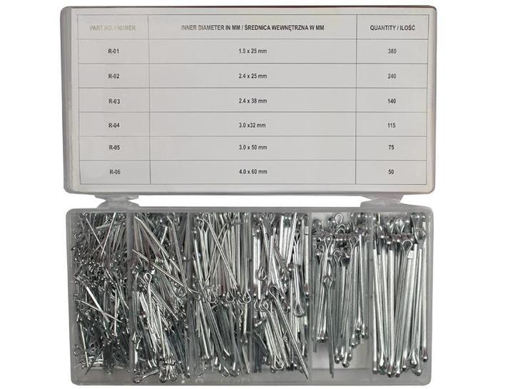 Splitpennen set - 1000 delige set - Assortiment doos, Doe-het-zelf en Verbouw, Overige Doe-het-zelf en Verbouw, Nieuw, Ophalen of Verzenden