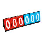 Scorebord Inklapbaar - 0 tm 999 - Rood met Blauw, Verzenden, Nieuw