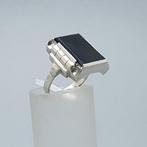Zilver, Art Deco, Onyx - Ring, Antiek en Kunst