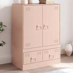 vidaXL buffetkast 67x39x95 cm staal roze, Huis en Inrichting, Kasten | Buffetkasten, Verzenden, Nieuw, 50 tot 100 cm, Minder dan 100 cm