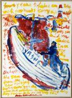 Anton Heyboer (1924-2005) - Boot YM348 - XXL, Antiek en Kunst, Kunst | Schilderijen | Modern