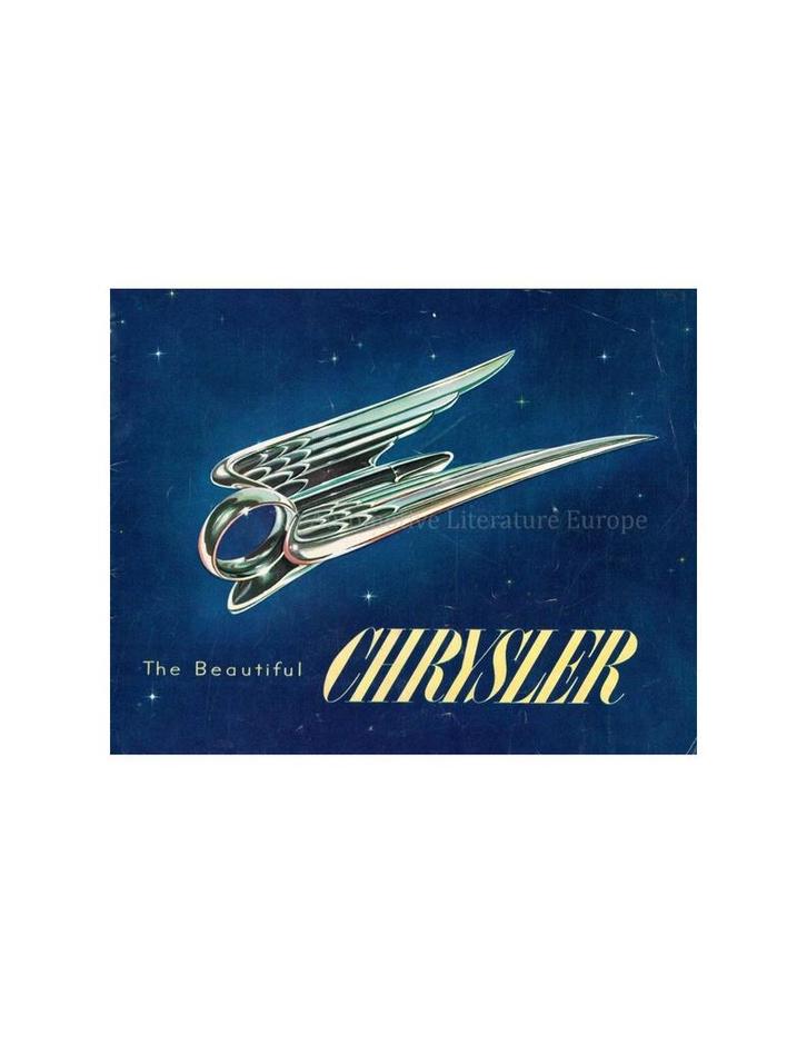 1951 CHRYSLER PROGRAMMA BROCHURE ENGELS (USA), Boeken, Auto's | Folders en Tijdschriften