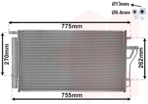 LUCHTCONDENSATOR VOOR HYUNDAI IX35 2010-2015 676062Y501, Auto-onderdelen, Airco en Verwarming, Nieuw, Ophalen of Verzenden