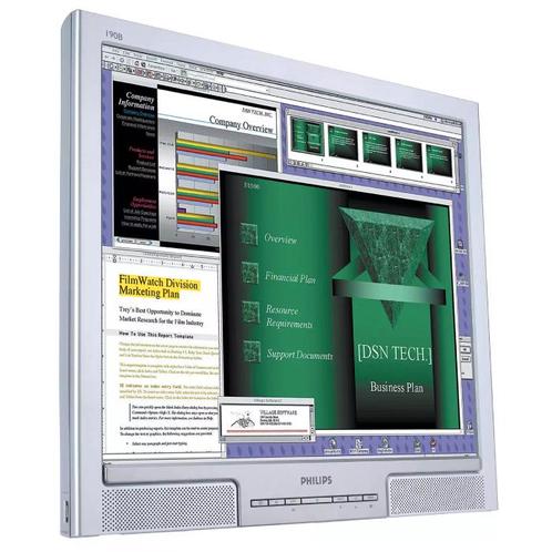 Philips 190B8CS - 19 inch - 1280x1024 - DVI - VGA - Zilver -, Computers en Software, Monitoren, Zo goed als nieuw, Verzenden