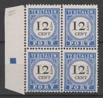 Postzegels Nederland 1894 Port P23a BLOK zeldzaam (862), Postzegels en Munten, Postzegels | Nederland, Verzenden, T/m 1940, Postfris