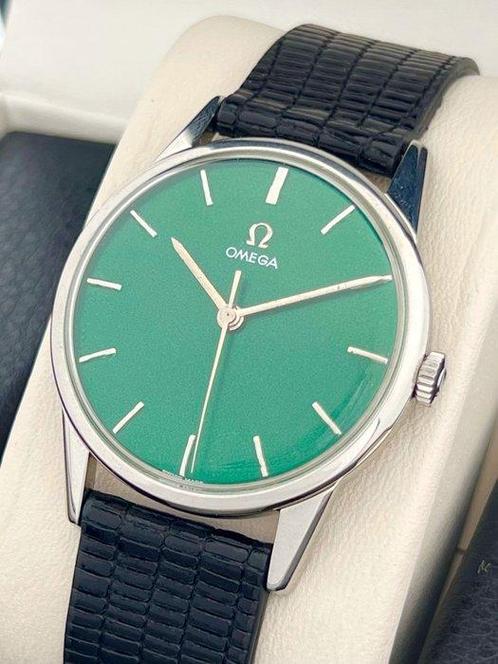 Omega - Zonder Minimumprijs - Vintage Green Dial Cal.285 -, Sieraden, Tassen en Uiterlijk, Horloges | Heren