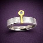 Zonder minimumprijs - Ring Zilver - Diamant (Gecertificeerd), Nieuw