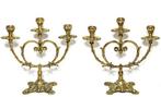Kandelaar (2) - Verguld brons