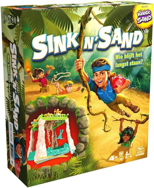 Sink N Sand Spel | Spin Master - Kinderspellen, Hobby en Vrije tijd, Gezelschapsspellen | Bordspellen, Nieuw, Verzenden