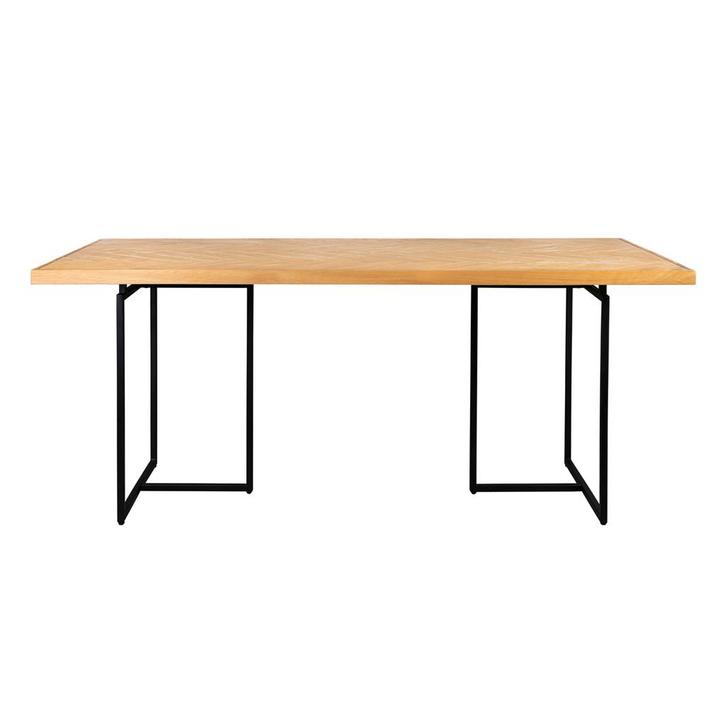 *WOONWINKEL* Eettafel Visgraat Eiken, Huis en Inrichting, Tafels | Eettafels, Nieuw, Verzenden